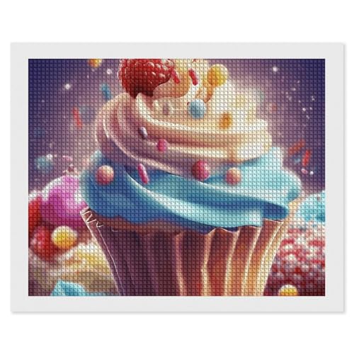 BSCKKDMN Delicious Cupcakes Diamond Painting Kits für Erwachsene, Diamant-Kunst-Set für Anfänger, 5D DIY Vollquadratisches Diamant-Kunst-Bastelset für Erwachsene für Home Wall Decor BSCKKDMN Delicious Cupcakes Diamond Painting Kits für Erwachsene, Diamant-Kunst-Set für Anfänger, 5D DIY Vollquadratisches Diamant-Kunst-Bastelset für Erwachsene für Home Wall Decor von BSCKKDMN