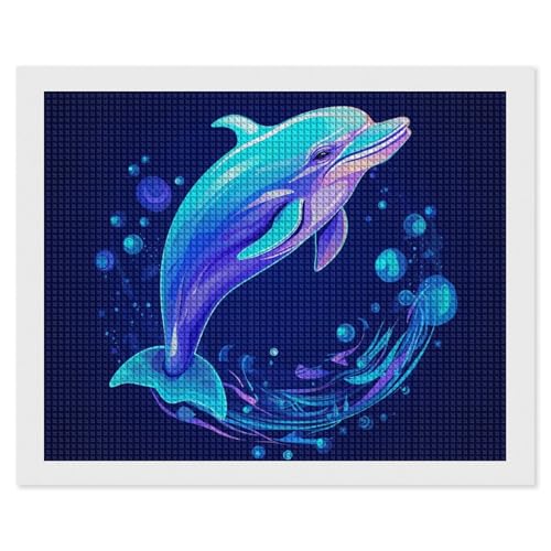 BSCKKDMN Delphin Playing Diamond Painting Kits for Adults Diamond Art Kit for Beginner 5D DIY Full Square Diamond Art Craft Kits for Adults for Home Wall Decor BSCKKDMN Delphin Playing Diamond Painting Kits for Adults Diamond Art Kit for Beginner 5D DIY Full Square Diamond Art Craft Kits for Adults for Home Wall Decor von BSCKKDMN