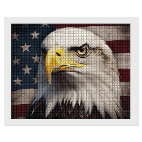 BSCKKDMN Eagle Diamond Painting Kits für Erwachsene, Diamant-Kunst-Set für Anfänger, 5D DIY Vollquadratisches Diamant-Kunst-Bastelset für Erwachsene für Wanddekoration BSCKKDMN Eagle Diamond Painting Kits für Erwachsene, Diamant-Kunst-Set für Anfänger, 5D DIY Vollquadratisches Diamant-Kunst-Bastelset für Erwachsene für Wanddekoration von BSCKKDMN