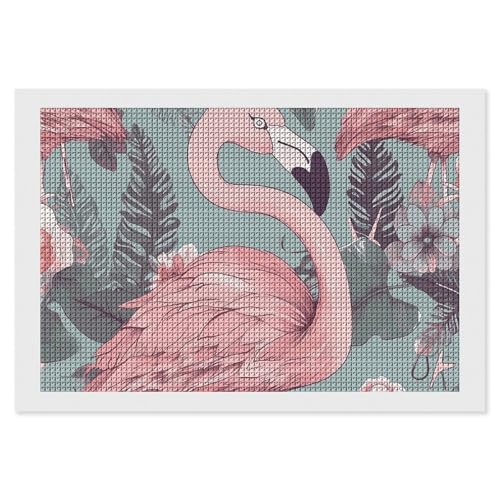 BSCKKDMN Flamingo Diamond Painting Kits für Erwachsene, Diamantkunst-Set für Anfänger, 5D DIY Vollquadratisches Diamant-Kunst-Bastelset für Erwachsene für Wanddekoration BSCKKDMN Flamingo Diamond Painting Kits für Erwachsene, Diamantkunst-Set für Anfänger, 5D DIY Vollquadratisches Diamant-Kunst-Bastelset für Erwachsene für Wanddekoration von BSCKKDMN