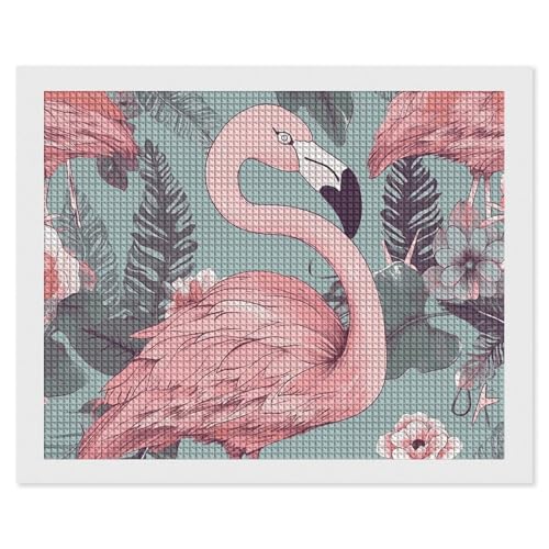 BSCKKDMN Flamingo Diamond Painting Kits für Erwachsene, Diamantkunst-Set für Anfänger, 5D DIY Vollquadratisches Diamant-Kunst-Bastelset für Erwachsene für Wanddekoration BSCKKDMN Flamingo Diamond Painting Kits für Erwachsene, Diamantkunst-Set für Anfänger, 5D DIY Vollquadratisches Diamant-Kunst-Bastelset für Erwachsene für Wanddekoration von BSCKKDMN