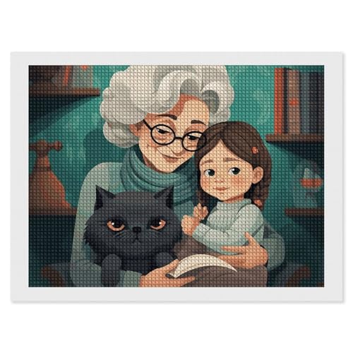 BSCKKDMN Grandma Hugs Diamond Painting Kits für Erwachsene, Diamant-Kunst-Set für Anfänger, 5D DIY Vollquadratisches Diamant-Kunst-Bastelset für Erwachsene für Wanddekoration BSCKKDMN Grandma Hugs Diamond Painting Kits für Erwachsene, Diamant-Kunst-Set für Anfänger, 5D DIY Vollquadratisches Diamant-Kunst-Bastelset für Erwachsene für Wanddekoration von BSCKKDMN