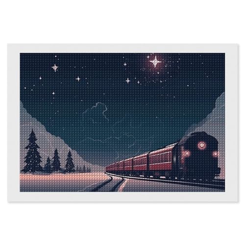 BSCKKDMN On A Train Running in The Snow Diamond Painting Kits for Adults Diamond Art Kit for Beginner 5D DIY Full Square Diamond Art Craft Kits for Adults for Home Wall Decor BSCKKDMN On A Train Running in The Snow Diamond Painting Kits for Adults Diamond Art Kit for Beginner 5D DIY Full Square Diamond Art Craft Kits for Adults for Home Wall Decor von BSCKKDMN