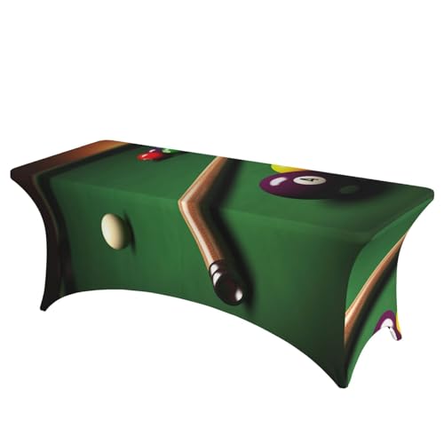 BSCKKDMN Spandex-Tischdecken, dehnbar, knitterfrei, waschbar, universal, rechteckig, für Geburtstagsparty, Hochzeit, Bankett, Billard, 1,8 m BSCKKDMN Spandex-Tischdecken, dehnbar, knitterfrei, waschbar, universal, rechteckig, für Geburtstagsparty, Hochzeit, Bankett, Billard, 1,8 m von BSCKKDMN