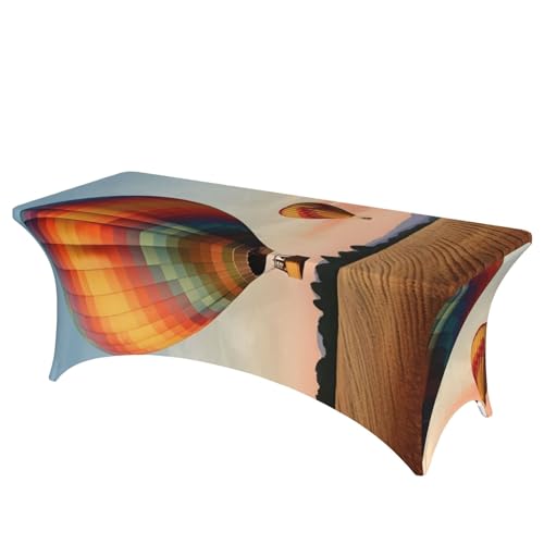 BSCKKDMN Spandex-Tischdecken, dehnbar, knitterfrei, waschbar, universal, rechteckig, für Geburtstagsparty, Hochzeit, Bankett, Heißluftballon BSCKKDMN Spandex-Tischdecken, dehnbar, knitterfrei, waschbar, universal, rechteckig, für Geburtstagsparty, Hochzeit, Bankett, Heißluftballon von BSCKKDMN