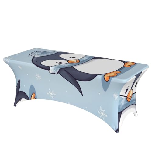 BSCKKDMN Spandex-Tischdecken, dehnbar, knitterfrei, waschbar, universal, rechteckig, für Geburtstagsparty, Hochzeit, Bankett, niedlicher Pinguin, 1,8 m BSCKKDMN Spandex-Tischdecken, dehnbar, knitterfrei, waschbar, universal, rechteckig, für Geburtstagsparty, Hochzeit, Bankett, niedlicher Pinguin, 1,8 m von BSCKKDMN