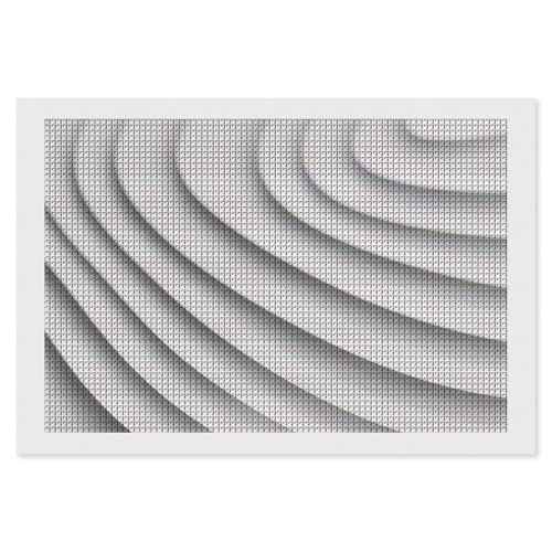 BSCKKDMN White Lines Diamond Painting Kits für Erwachsene, Diamantkunst-Set für Anfänger, 5D DIY Full Square Diamond Art Craft Kits für Erwachsene für Home Wall Decor BSCKKDMN White Lines Diamond Painting Kits für Erwachsene, Diamantkunst-Set für Anfänger, 5D DIY Full Square Diamond Art Craft Kits für Erwachsene für Home Wall Decor von BSCKKDMN