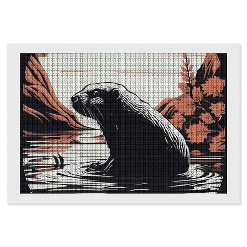 Black Beaver Diamond Painting Kits für Erwachsene, Diamantkunst-Set für Anfänger, 5D DIY Full Square Diamond Art Craft Kits für Erwachsene für Home Wall Decor Black Beaver Diamond Painting Kits für Erwachsene, Diamantkunst-Set für Anfänger, 5D DIY Full Square Diamond Art Craft Kits für Erwachsene für Home Wall Decor von BSCKKDMN