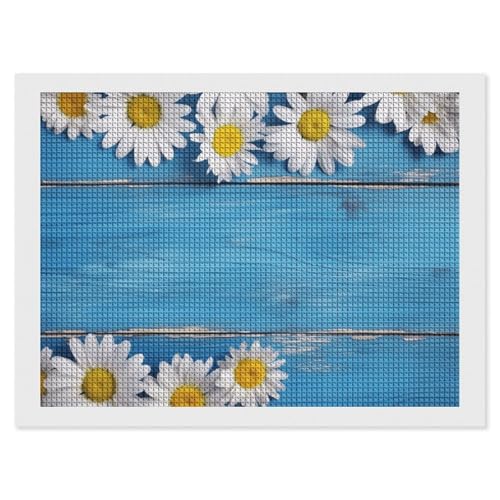 Daisy Flowers Blue Wooden Diamond Painting Kits for Adults Diamond Art Kit for Beginner 5D DIY Full Square Diamond Art Craft Kits for Adults for Home Wall Decor Daisy Flowers Blue Wooden Diamond Painting Kits for Adults Diamond Art Kit for Beginner 5D DIY Full Square Diamond Art Craft Kits for Adults for Home Wall Decor von BSCKKDMN