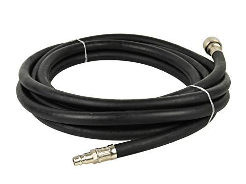 BSD Druckluftschlauch - Gummi Druckluftschlauch, Kompressorschlauch, Luftschlauch mit Schnellkupplung - 5m - innerer/äußerer Durchmesser: 8/13mm von BSD