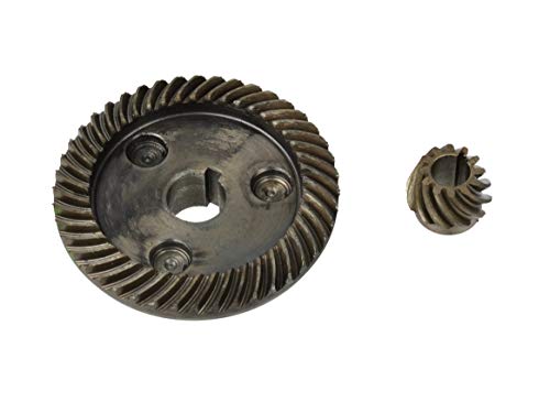 Ersatz Zahnräder, Ersatzgetriebe für Winkelschleifer, Kegelrad Set - 73mm x 22mm/Loch: 15mm - 22mm x 17mm/Loch: 10mm - Kompatibel mit 230mm Winkelschleifer von BSD