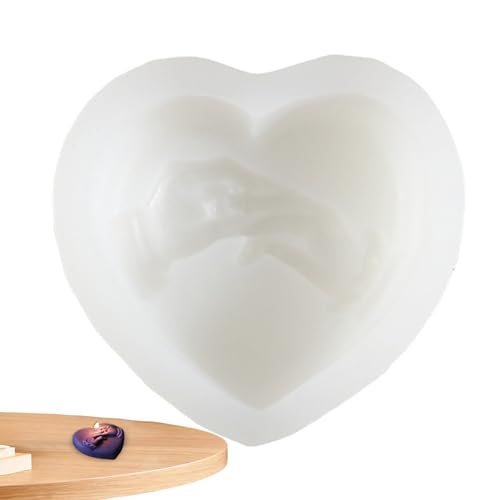 3D-Herzform – Epoxidharz Wachsgießformen | Aromatherapie-Kerzenform mit 3D-geprägter Herzform für Duftkerze DIY Saop Aromatherapie Kerze Bseid von BSEID
