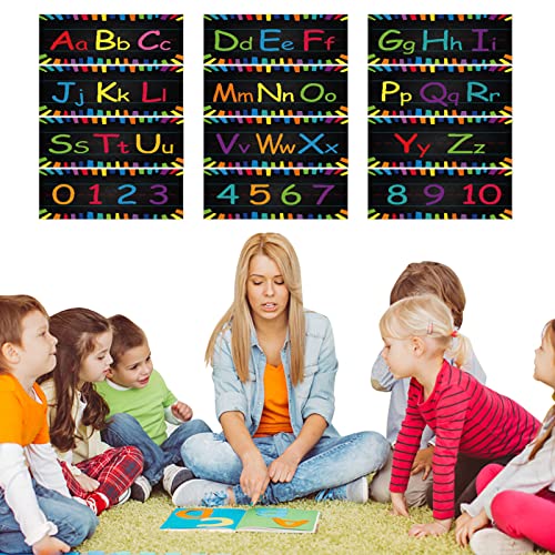 BSEID Kinderdiagramm - Klassenzimmer Alphabet Nummer Wand Dekoration | Aquarell pädagogisches Alphabet Wandaufkleber für Jungen Mädchen BSEID Kinderdiagramm - Klassenzimmer Alphabet Nummer Wand Dekoration | Aquarell pädagogisches Alphabet Wandaufkleber für Jungen Mädchen von BSEID