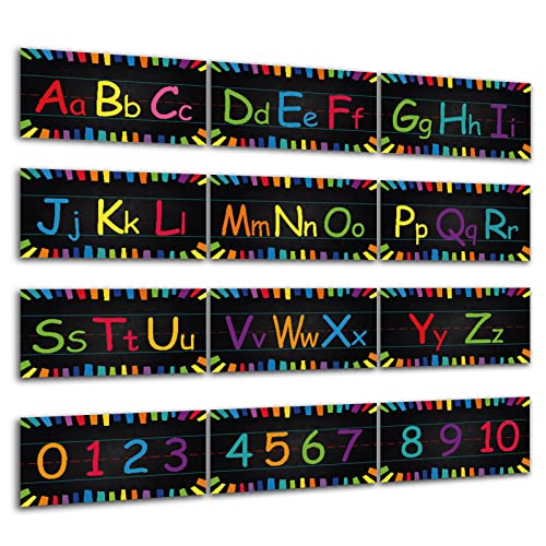 BSEID Wandalphabet-Diagramm | Dekoration für Wandposter im Klassenzimmer mit Alphabet im Vorschulalter, pädagogisches Poster der Zahlenlinie für Kinder, Jungen und Mädchen von BSEID