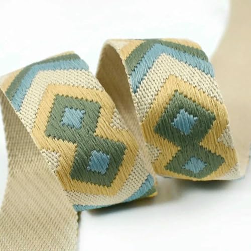 1/2/5 m 38/50 mm Jacquard-Gurtband, Nylonband, Rucksack, Schulterband, Taschengurt, Kleiderbänder, DIY-Nähzubehör, 29–38 mm, 1 Meter von BSGUZ