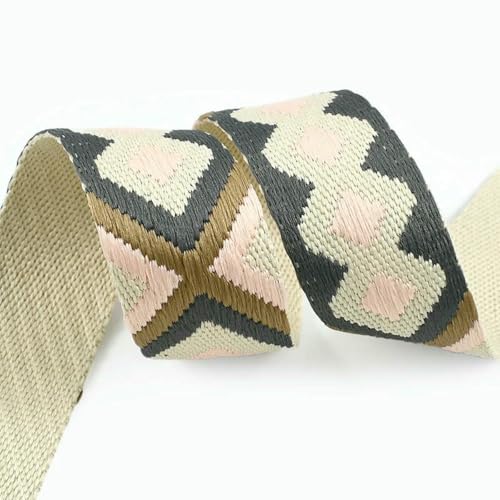 1/2/5 m 38/50 mm Jacquard-Gurtband, Nylonband, Rucksack, Schulterband, Taschengurt, Kleiderbänder, DIY-Nähzubehör, 36–38 mm, 5 Meter 1/2/5 m 38/50 mm Jacquard-Gurtband, Nylonband, Rucksack, Schulterband, Taschengurt, Kleiderbänder, DIY-Nähzubehör, 36–38 mm, 5 Meter von BSGUZ