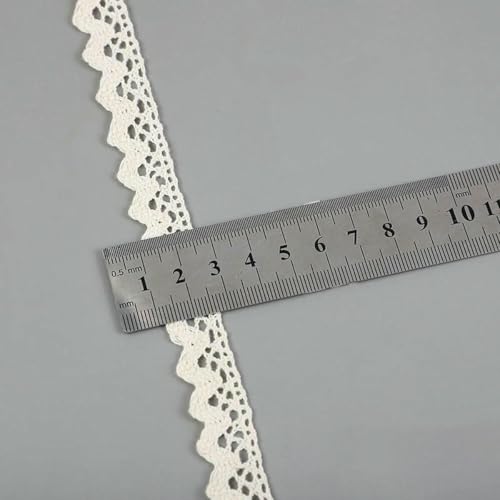1/5 m Vintage-Band, Baumwoll-Spitzenbesatz, Bastelband, Häkeln, Nähen, Spitzenstoff, DIY-Verpackung, Hochzeit, Scrapbooking, Dekor, 02A, Beige, 1 Meter von BSGUZ
