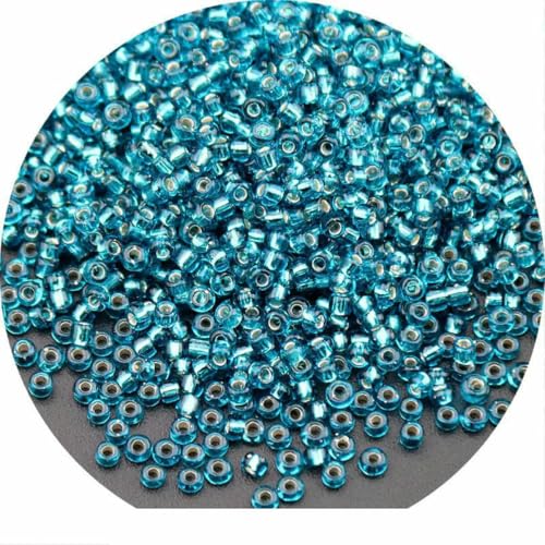 1,5 mm 2 mm 3,0 mm 4,0 mm silbergefüllte Glasreisperlen, handgefertigte DIY-Schmuck- und Kleidungsperlen, Großhandel - 51A Loch blau - 2 mm 10 g 720 Stück 1,5 mm 2 mm 3,0 mm 4,0 mm silbergefüllte Glasreisperlen, handgefertigte DIY-Schmuck- und Kleidungsperlen, Großhandel - 51A Loch blau - 2 mm 10 g 720 Stück von BSGUZ