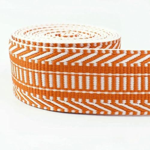 1–10 Meter 38/50 mm Jacquard-Gurtband zum Nähen von Taschen, Schultergurten, dekorativen Flechtbändern, Riemen, Gürtelzubehör – Hellorange – 38 mm – 8 Meter 1–10 Meter 38/50 mm Jacquard-Gurtband zum Nähen von Taschen, Schultergurten, dekorativen Flechtbändern, Riemen, Gürtelzubehör – Hellorange – 38 mm – 8 Meter von BSGUZ