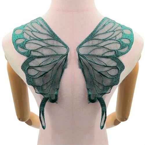 1–6 Paar Schmetterlingsflügel-Rückenkragen, Spitze, Netzboden, bestickte Corsage, Polyester-Stickerei, DIY-Spitzenapplikation, 37 x 13 cm, LG497-M mo lv, 6 Paar 1–6 Paar Schmetterlingsflügel-Rückenkragen, Spitze, Netzboden, bestickte Corsage, Polyester-Stickerei, DIY-Spitzenapplikation, 37 x 13 cm, LG497-M mo lv, 6 Paar von BSGUZ