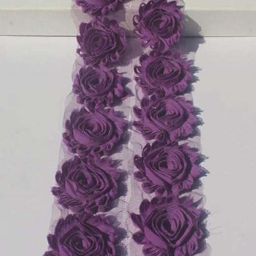 1 Jahr 2,5 Zoll Shabby Chiffon Blumenspitze für Neugeborene Baby Mädchen Stirnbänder Haarschmuck Kleinkinder Strampler Kleid Nähen Blumen-Traube 1 Jahr 2,5 Zoll Shabby Chiffon Blumenspitze für Neugeborene Baby Mädchen Stirnbänder Haarschmuck Kleinkinder Strampler Kleid Nähen Blumen-Traube von BSGUZ
