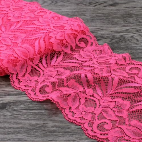 1 Packung = 10 Yards, 15 cm breites Tüll-Spitzenband für Ornamente, elastische Spitze, Stretch für Haarschmuck für Babys, Mädchen, Koralle, 15 cm breit 1 Packung = 10 Yards, 15 cm breites Tüll-Spitzenband für Ornamente, elastische Spitze, Stretch für Haarschmuck für Babys, Mädchen, Koralle, 15 cm breit von BSGUZ