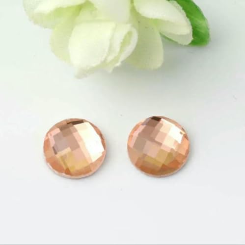 1 Packung Glas-Cabochon mit flacher Rückseite, 6/8/10/12/14/16/18/20 mm, mehrfarbig, Kristall-Cabochon, Kamee-Abdeckung für DIY-Anhänger, Schmuckzubehör, Champagner, 20 mm, 20 Stück 1 Packung Glas-Cabochon mit flacher Rückseite, 6/8/10/12/14/16/18/20 mm, mehrfarbig, Kristall-Cabochon, Kamee-Abdeckung für DIY-Anhänger, Schmuckzubehör, Champagner, 20 mm, 20 Stück von BSGUZ
