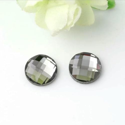 1 Packung Glas-Cabochon mit flacher Rückseite, 6/8/10/12/14/16/18/20 mm, mehrfarbiger Kristall-Cabochon, Kamee-Abdeckung für DIY-Anhänger, Schmuckzubehör, Grau, 10 mm, 50 Stück 1 Packung Glas-Cabochon mit flacher Rückseite, 6/8/10/12/14/16/18/20 mm, mehrfarbiger Kristall-Cabochon, Kamee-Abdeckung für DIY-Anhänger, Schmuckzubehör, Grau, 10 mm, 50 Stück von BSGUZ