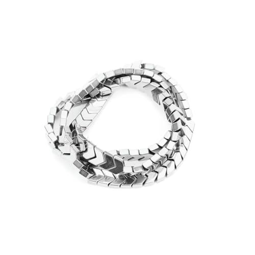 1 Strang Hämatitperlen in Pfeilform, bunte Natursteinperlen, lose Perlen zur Schmuckherstellung, DIY-Halsketten- und Armbandzubehör, Rhodium, ca. 6 mm, 95 Stück 1 Strang Hämatitperlen in Pfeilform, bunte Natursteinperlen, lose Perlen zur Schmuckherstellung, DIY-Halsketten- und Armbandzubehör, Rhodium, ca. 6 mm, 95 Stück von BSGUZ