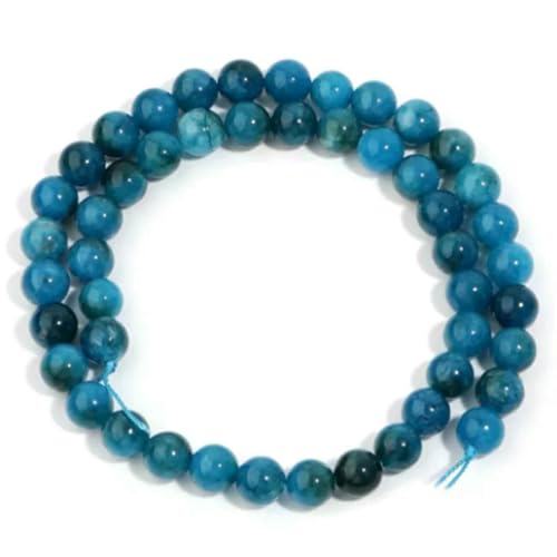 1 Strang natürliche blaue Apatit-Steinperlen, 4/6/8/10 mm, runde Edelsteinperle für DIY-Armbandanhänger, Schmuckherstellung, Perlen, 8 mm, ca. 44 Stück 1 Strang natürliche blaue Apatit-Steinperlen, 4/6/8/10 mm, runde Edelsteinperle für DIY-Armbandanhänger, Schmuckherstellung, Perlen, 8 mm, ca. 44 Stück von BSGUZ