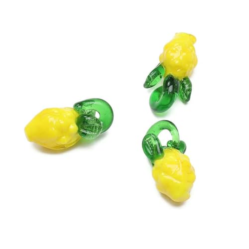 1 Stück Mode Glas Lampwork Perlen Obst und Gemüse Perlen Bekleidungsperlen für Halskette Armband DIY Herstellung Zubehör-02 von BSGUZ