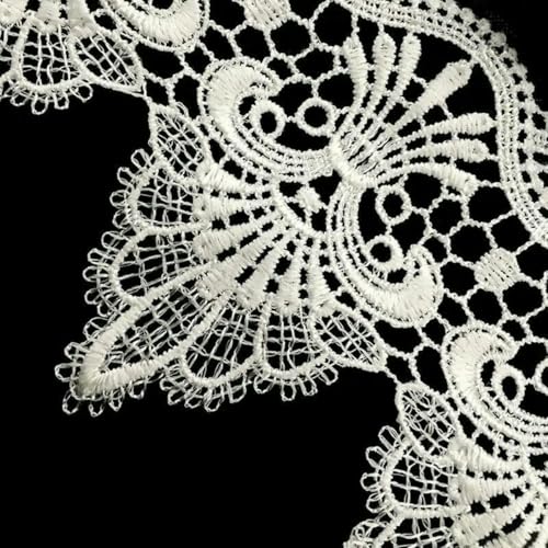 1 Yard Palace Blumenbesatz Stickerei 3D Spitzenband Rand Kleid DIY Nähen Handwerk-SW402318-1Yard von BSGUZ