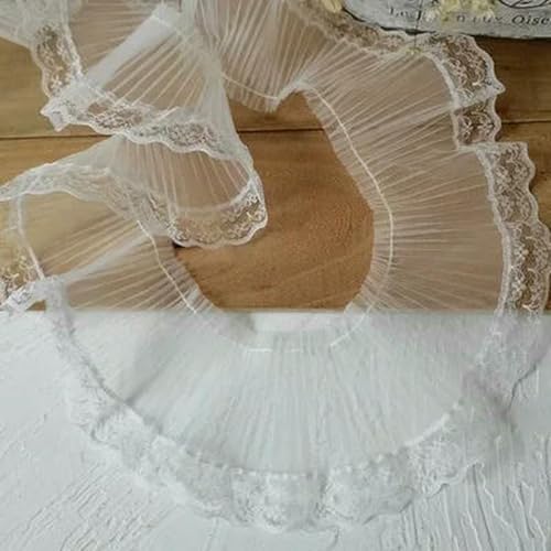 1 Yard Spitzenband Zubehör Handgefertigt DIY Erweiterte Kleidung Plissee Nähen Dekorativer Stoff Rock Saum Stoff Spitzenbesatz-12-1 Meter 1 Yard Spitzenband Zubehör Handgefertigt DIY Erweiterte Kleidung Plissee Nähen Dekorativer Stoff Rock Saum Stoff Spitzenbesatz-12-1 Meter von BSGUZ