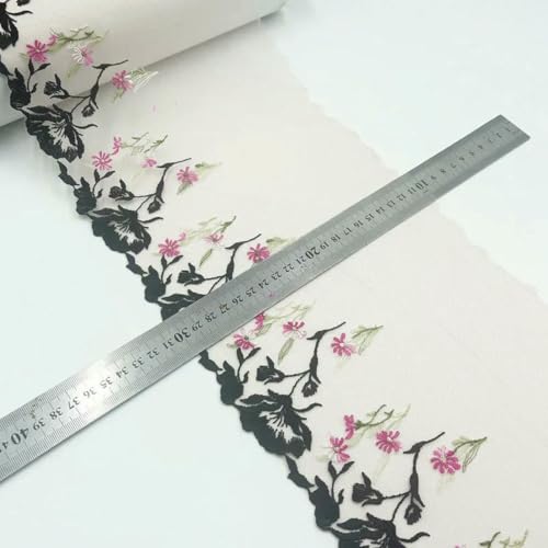 1 Yards Rosa bestickter Stoff Spitzenbesatz Band Handgefertigt DIY Nähhandwerk Für Kostüm Hut Dekoration Spitzenstoff-Breite 20cm_a-1Yard 1 Yards Rosa bestickter Stoff Spitzenbesatz Band Handgefertigt DIY Nähhandwerk Für Kostüm Hut Dekoration Spitzenstoff-Breite 20cm_a-1Yard von BSGUZ