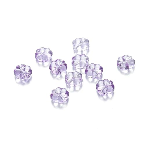 10 20 Stück/Beutel transparente Glasperlen, tschechische Glücksarmbänder, Perlen für Schmuck, Charms, Bastelzubehör, 15–20 Stück von BSGUZ