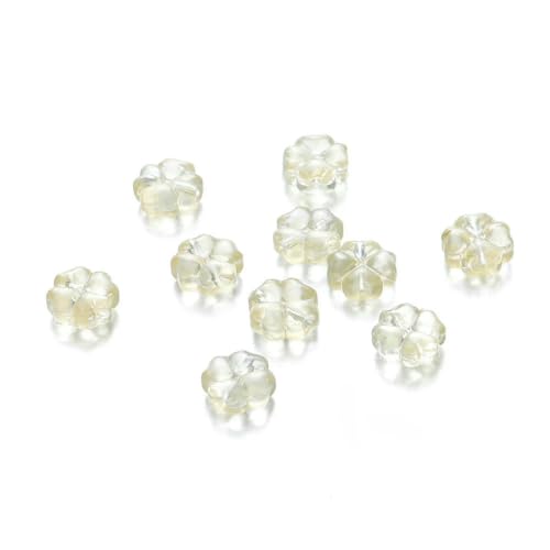 10 20 Stück/Beutel transparente Glasperlen, tschechische Glücksarmbänder, Perlen für Schmuck, Charms, Bastelzubehör, 18–10 Stück von BSGUZ