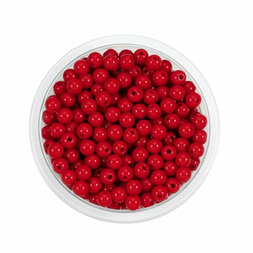 10–200 Stück gemischte glatte runde Acryl-Abstandsperlen, 6 8 10 12 14 16 18 20 mm, Auswahlgröße für Schmuckherstellungszubehör, Rot, 10 mm x 50 Stück 10–200 Stück gemischte glatte runde Acryl-Abstandsperlen, 6 8 10 12 14 16 18 20 mm, Auswahlgröße für Schmuckherstellungszubehör, Rot, 10 mm x 50 Stück von BSGUZ