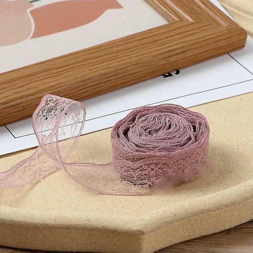 10 Meter/Rolle, 2,2 cm, nicht dehnbares Spitzenband, DIY, handgefertigtes Bastelmaterial, Weihnachten, Halloween, Hochzeitsfeier, Geschenkband, Dou Sha, 2,2 cm breit von BSGUZ