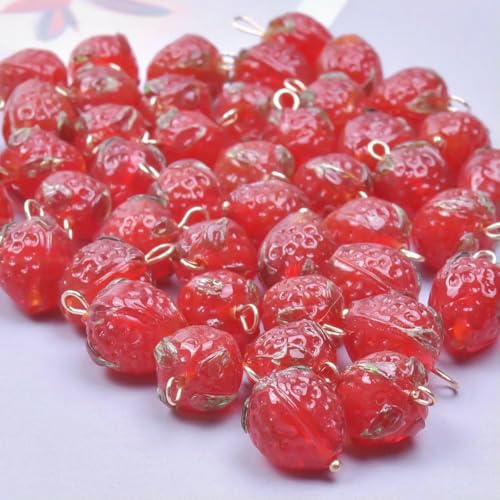 10 Stück Glasperlen, Kaki/Erdbeere/Pfirsich/Wassertropfen, DIY-Ohrringe, Armband-Zubehör, Lampwork-Frucht-Anhänger, Schmuck, 10 Stück, Stil 3 10 Stück Glasperlen, Kaki/Erdbeere/Pfirsich/Wassertropfen, DIY-Ohrringe, Armband-Zubehör, Lampwork-Frucht-Anhänger, Schmuck, 10 Stück, Stil 3 von BSGUZ