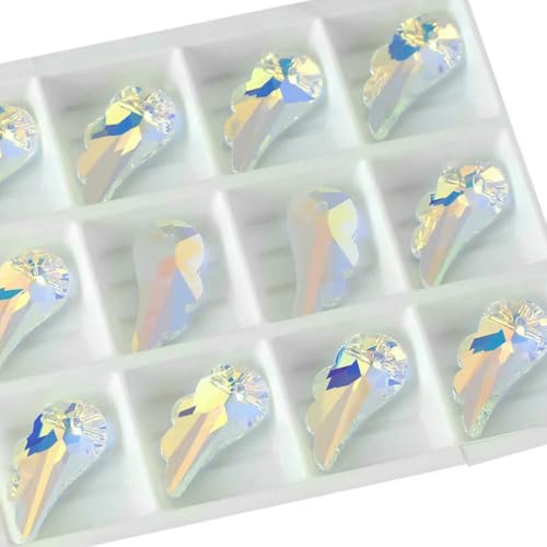 10 Stück Kreative Kristallperlen Glasperlen Handgefertigte DIY Schmuckherstellung Halskette Ohrring Mond Anhänger Perle-SMT016-10 Stück von BSGUZ