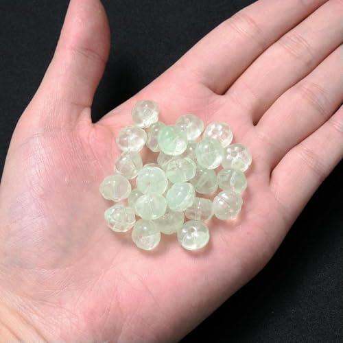 10 Stück glatte Glasperlen in Wassertropfenform, Kristall-Charm-Perlen zur Schmuckherstellung, DIY-Armband, Halskettenzubehör, 7 x 10 mm, grün, 10 Stück von BSGUZ