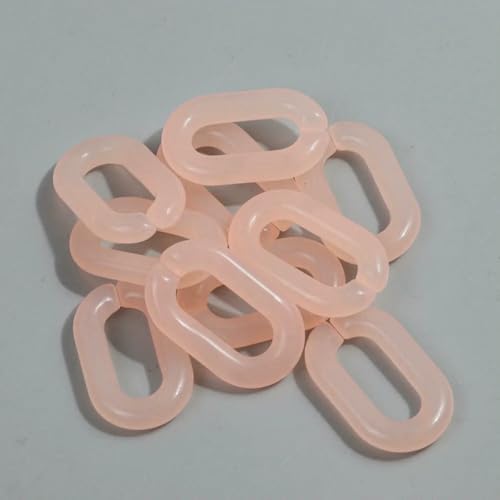 10 Stück große ovale Acrylringe, gemischte Farben, Gliederkettenperlen für die Herstellung von Armbändern und Halsketten, DIY-Schmuck, Brillenketten, Zubehör, Rosa 10 Stück große ovale Acrylringe, gemischte Farben, Gliederkettenperlen für die Herstellung von Armbändern und Halsketten, DIY-Schmuck, Brillenketten, Zubehör, Rosa von BSGUZ