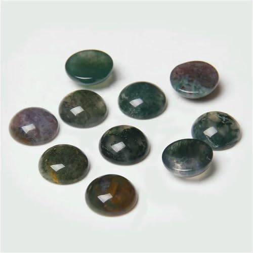 10 Stück natürliche runde Amethyst-Stein-Cabochon-Halbrückseiten-Kamee-Perlen für DIY-Frauenschmuck, Ohrringe, Ringe, Halsketten, Nr. 11, indische Achate, 4,0 mm 10 Stück natürliche runde Amethyst-Stein-Cabochon-Halbrückseiten-Kamee-Perlen für DIY-Frauenschmuck, Ohrringe, Ringe, Halsketten, Nr. 11, indische Achate, 4,0 mm von BSGUZ