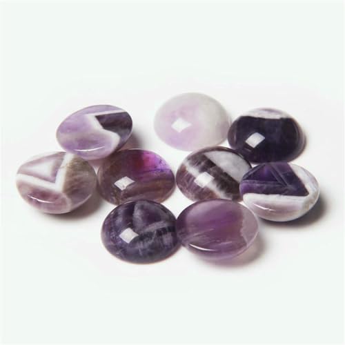 10 Stück natürliche runde Amethyst-Stein-Cabochon-Halbrückseiten-Kamee-Perlen für DIY-Frauenschmuck, Ohrringe, Ringe, Halsketten, Nr. 15 Amethyst, 4,0 mm 10 Stück natürliche runde Amethyst-Stein-Cabochon-Halbrückseiten-Kamee-Perlen für DIY-Frauenschmuck, Ohrringe, Ringe, Halsketten, Nr. 15 Amethyst, 4,0 mm von BSGUZ