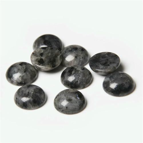 10 Stück natürliche runde Amethyst-Stein-Cabochon-Halbrückseiten-Kamee-Perlen für DIY-Frauenschmuck, Ohrringe, Ringe, Halsketten, Nr. 26, Labradorit, 6 mm 10 Stück natürliche runde Amethyst-Stein-Cabochon-Halbrückseiten-Kamee-Perlen für DIY-Frauenschmuck, Ohrringe, Ringe, Halsketten, Nr. 26, Labradorit, 6 mm von BSGUZ