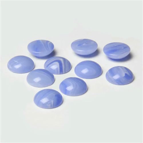 10 Stück natürliche runde Amethyst-Stein-Cabochon-Halbrückseiten-Kamee-Perlen für DIY-Frauenschmuck, Ohrringe, Ringe, Halsketten, Nr. 6, lila Jade, 12 mm 10 Stück natürliche runde Amethyst-Stein-Cabochon-Halbrückseiten-Kamee-Perlen für DIY-Frauenschmuck, Ohrringe, Ringe, Halsketten, Nr. 6, lila Jade, 12 mm von BSGUZ