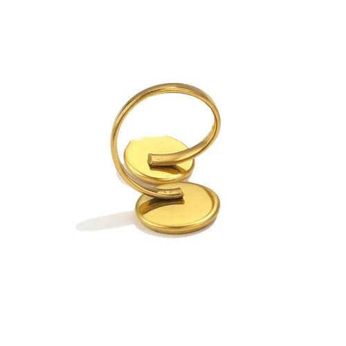 10 Stück verstellbare Edelstahl-Ringfassungen, Blanko-Basis, Glas-Cabochons, Kamee-Lünetten, DIY-Tablett, Blanko-Ringe, Schmuckzubehör-Z2094GC 10 Stück verstellbare Edelstahl-Ringfassungen, Blanko-Basis, Glas-Cabochons, Kamee-Lünetten, DIY-Tablett, Blanko-Ringe, Schmuckzubehör-Z2094GC von BSGUZ