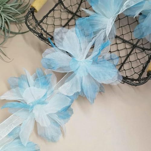 10 Stücke Handgemachte 3D Blumen Patches Parche Applikationen Bordados Para Ropa 14CM Breit-Blau 10 Stücke Handgemachte 3D Blumen Patches Parche Applikationen Bordados Para Ropa 14CM Breit-Blau von BSGUZ