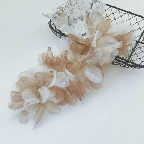 10 Stücke Handgemachte 3D Blumen Patches Parche Applikationen Bordados Para Ropa 14CM Breit-Braun 10 Stücke Handgemachte 3D Blumen Patches Parche Applikationen Bordados Para Ropa 14CM Breit-Braun von BSGUZ