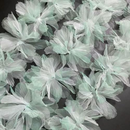 10 Stücke Handgemachte 3D Blumen Patches Parche Applikationen Bordados Para Ropa 14CM Breit-Grün 10 Stücke Handgemachte 3D Blumen Patches Parche Applikationen Bordados Para Ropa 14CM Breit-Grün von BSGUZ